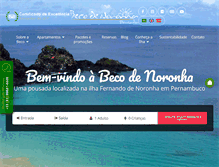 Tablet Screenshot of becodenoronha.com.br